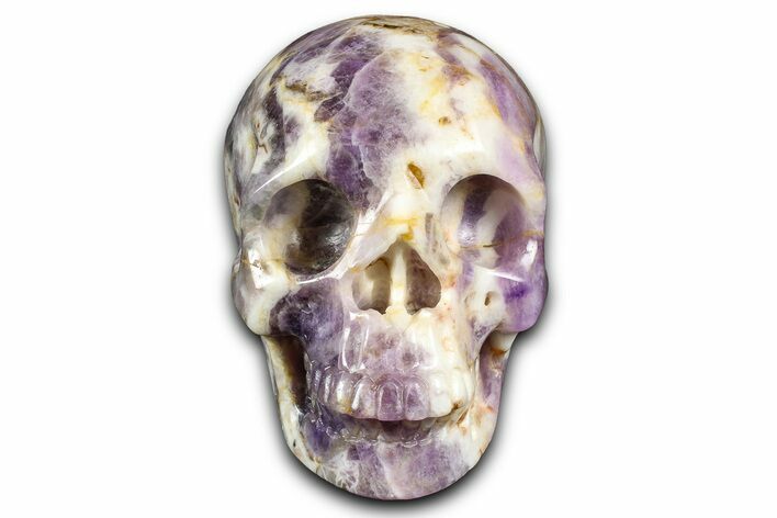 Realistic Chevron Amethyst Skull #382106